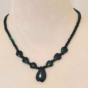 Green Malachite Beaded Necklace